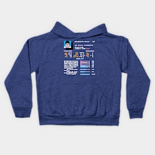 Uncle Rico Dynamite - TECMO Football Video Game Stats Kids Hoodie